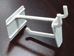 Pegboard/Slatwall Package Hook with Scan Plate 2 Inch