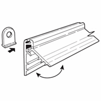 Support &agrave; banderole SuperGrip&reg; Mercury - 96 po (long) Transparent