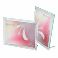 Superior Image Easel Style Print Holder w/ Beveled Edge Green Tint 6 per carton