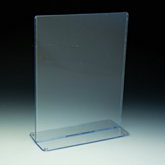 TRU-VU® Countertop Sign Holder for 8.5x11 Literature w8.5 Inch h11 Inch s20