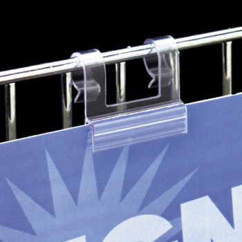 SuperGrip® Wire Basket Sign Holder Clear 250 1.375 Inch