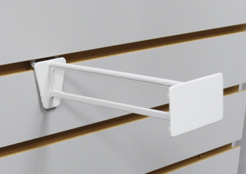 Pegboard/Slatwall Package Hook with Scan Plate 6 Inch