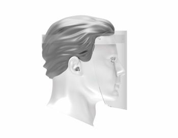 Disposable Personal Face Shield with White Foam - Carton of 100
