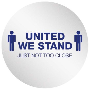 20" diameter Circle w/ Adhesive United We Stand (6 pieces)