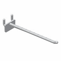 Single Prong Merchandising Hook for B-Flute Corrugated White 6 Inch
